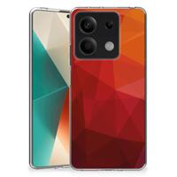 TPU Hoesje voor Xiaomi Redmi Note 13 5G Polygon Red - thumbnail