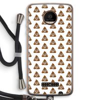 Poop emoji: Motorola Moto Z Force Transparant Hoesje met koord