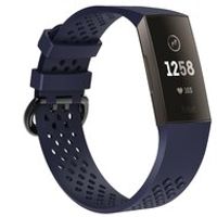 Fitbit Charge 3 & 4 sport bandje - Maat: Large - Donkerblauw