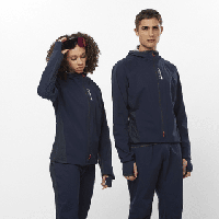 Salomon Ultra hybrid jacket uni - BLAUW - Unisex