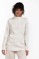 Studio Anneloes Bracha Plisse Top 12457 T-shirt Lange Mouw 1400 Kit