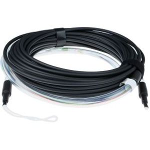 ACT 10 meter Singlemode 9/125 OS2 indoor/outdoor kabel 12 voudig met LC connectoren