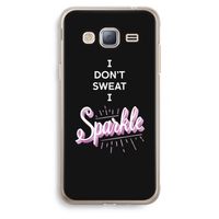 Sparkle quote: Samsung Galaxy J3 (2016) Transparant Hoesje
