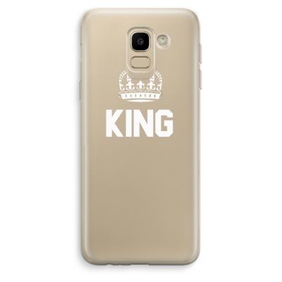 King zwart: Samsung Galaxy J6 (2018) Transparant Hoesje