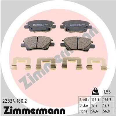 Remblokkenset, schijfrem 223341802