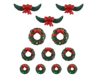 Garland and wreaths, set of 12 - Lemax