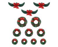Garland and wreaths, set of 12 - Lemax