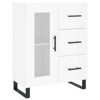 The Living Store Dressoir Classic - 69.5 x 34 x 90 cm - Hoogglans Wit - thumbnail