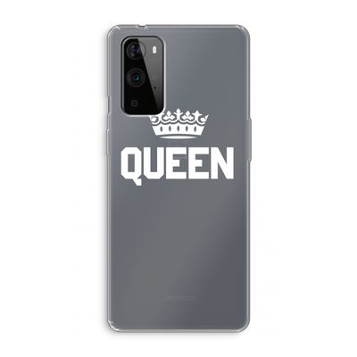 Queen zwart: OnePlus 9 Pro Transparant Hoesje