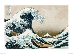 Kunstdruk Hokusai - Great Wave off Kanagawa 60x80cm