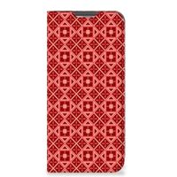 Samsung Galaxy A13 (4G) Hoesje met Magneet Batik Rood - thumbnail