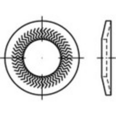 Grendelschijven 12 mm 27.25 mm RVS A4 500 stuk(s) Alstertaler Schrauben & Präzisionsteile 1069901