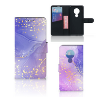 Hoesje voor Nokia 7.2 | Nokia 6.2 Watercolor Paars - thumbnail