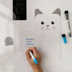 Magnetisch Schrijfbord In De Vorm Van Een Kat - Wit