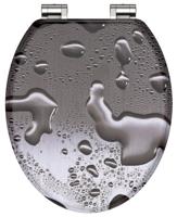 Schutte MDF WC-bril GREY STEEL met soft-close 80123