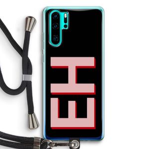 Monogram: Huawei P30 Pro Transparant Hoesje met koord
