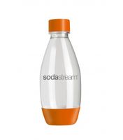 SodaStream PET-fles 0,5 liter druppelvorm, duopack drinkfles 1x oranje, 1x groen - thumbnail