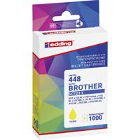 Edding Inktcartridge vervangt Brother LC123Y Compatibel Geel EDD-448 18-448-01