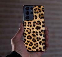 Samsung mobiel stickers Imitatie van luipaardbont