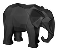 present time Ornament Origami Elephant - Zwart