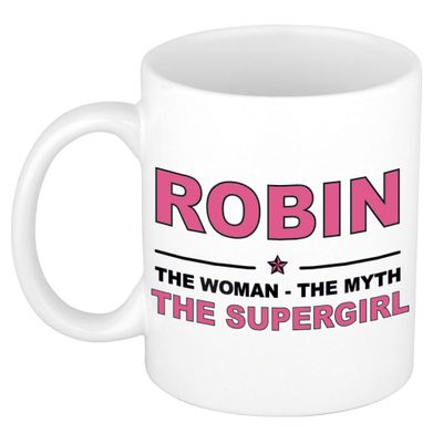Robin The woman, The myth the supergirl collega kado mokken/bekers 300 ml