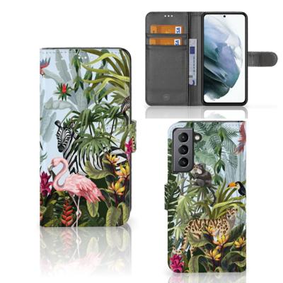 Telefoonhoesje | Met pasjeshouder | voor Samsung Galaxy S21 FE Jungle