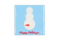 Tegeltje Happy holidays snowman 10x10x1cm Tegeltje Happy holidays snowman 10x10x1cm