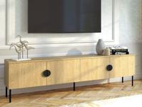 Tv-meubel MONDIE 200 cm 4 deuren baltische eik