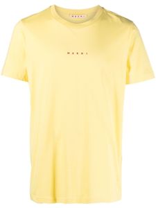 Marni t-shirt en coton à logo imprimé - Jaune