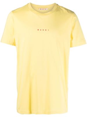 Marni t-shirt en coton à logo imprimé - Jaune
