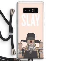 Slay All Day: Samsung Galaxy Note 8 Transparant Hoesje met koord