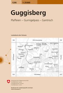 Wandelkaart - Topografische kaart 1206 Guggisberg | Swisstopo