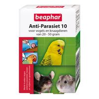 Beaphar Anti-Parasiet 10 voor vogels en knaagdieren van 20-50 gram 2 pipetten Beaphar Anti-Parasiet 10 voor vogels en knaagdieren van 20-50 gram 2 pipetten
