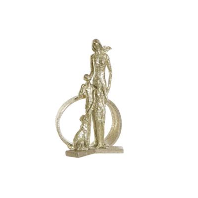 Decoratieve figuren DKD Home Decor Gouden Hars Modern Familie (26 x 14,5 x 39 cm)