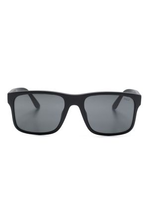Polo Ralph Lauren lunettes de soleil à monture carrée mate - Noir