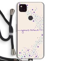 Sterren: Pixel 4a 5G Transparant Hoesje met koord