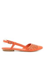 Sarah Chofakian ballerines à bout pointu - Orange