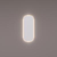 HIPP Design Toiletspiegel met Afgeronde Hoeken - 30 x 80 x 3 cm - Indirecte Warm Witte LED Verlichting - Extern Geschakeld