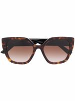 Prada Eyewear lunettes de soleil à effet écaille de tortue - Marron - thumbnail