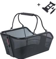 Basil Fietsmand cento tech fiber nordlicht mik 21 liter 39 x 24 x 15 cm zwart