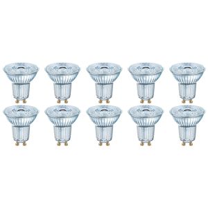 LEDVANCE - LED Spot 10 Pack - Parathom PAR16 930 36D - GU10 Fitting - Dimbaar - 3.7W - Warm Wit 3000K | Vervangt 35W