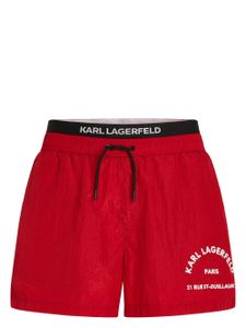 Karl Lagerfeld short de bain Rue St Guillaume - Rouge