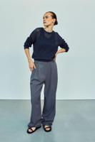 Withblack Wblbilly Ls O-neck Pullover Trui Mid Day Blue