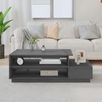 Salontafel 120x50x40,5 cm massief grenenhout grijs - thumbnail
