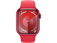 Apple Watch Series 9 41mm (PRODUCT)RED Aluminium Sportband S/M Smartwatch Rood - thumbnail