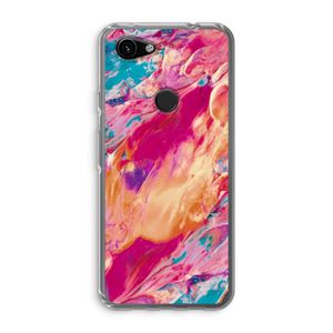 Pastel Echoes: Google Pixel 3a Transparant Hoesje