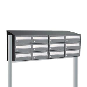 Allux Hive Set 4-Breed, 3-Hoog Met Dak Op Statief Antraciet - 40030065_4x3ds