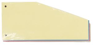 Pergamy trapezium verdeelstroken, pak van 100 stuks, assorti