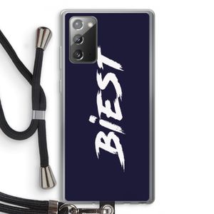Biest: Samsung Galaxy Note 20 / Note 20 5G Transparant Hoesje met koord