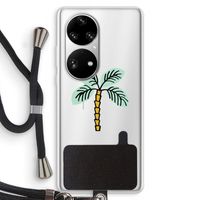 Palmboom: Huawei P50 Pro Transparant Hoesje met koord